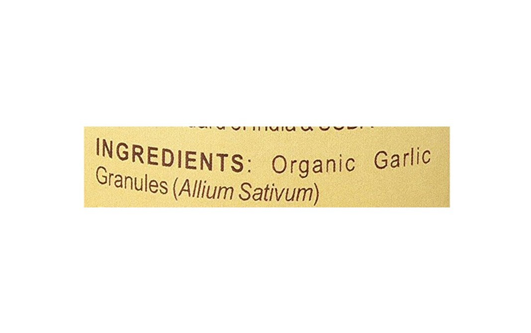 Aum Fresh Organic Garlic Granules    Tin  50 grams